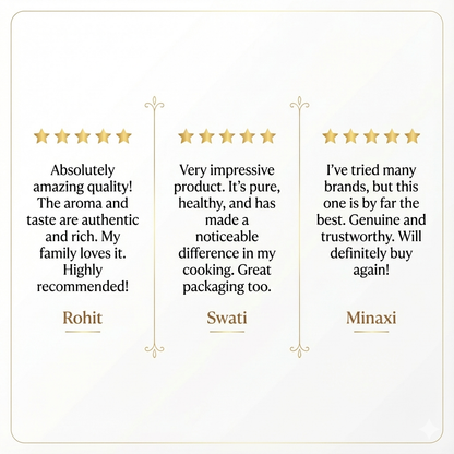 Sample | Aura Organics A2 Bilona Cow Ghee | Lab-Tested, A2A2 Verified | Get for Free